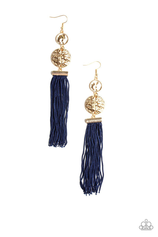 Paparazzi Earring ~ Lotus Gardens - Blue