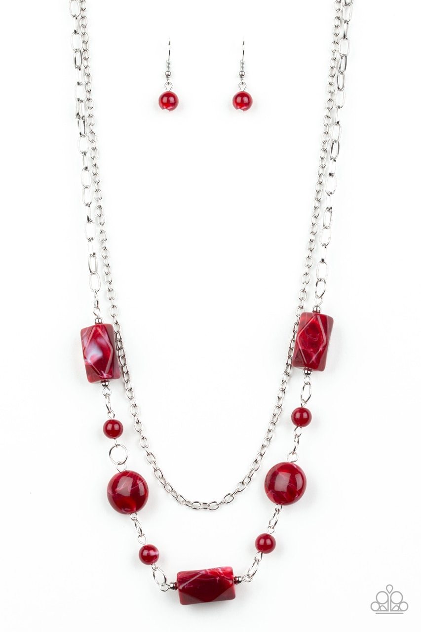 Paparazzi Necklace ~ Colorfully Cosmopolitan - Red