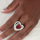 Paparazzi Ring ~ What The Heart Wants - Red