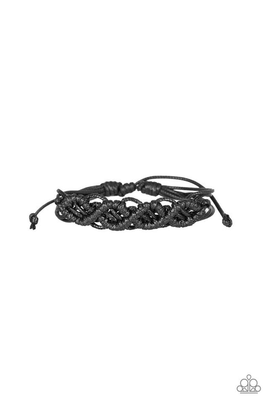 Paparazzi Bracelet ~ Boondocks and Bonfires - Black