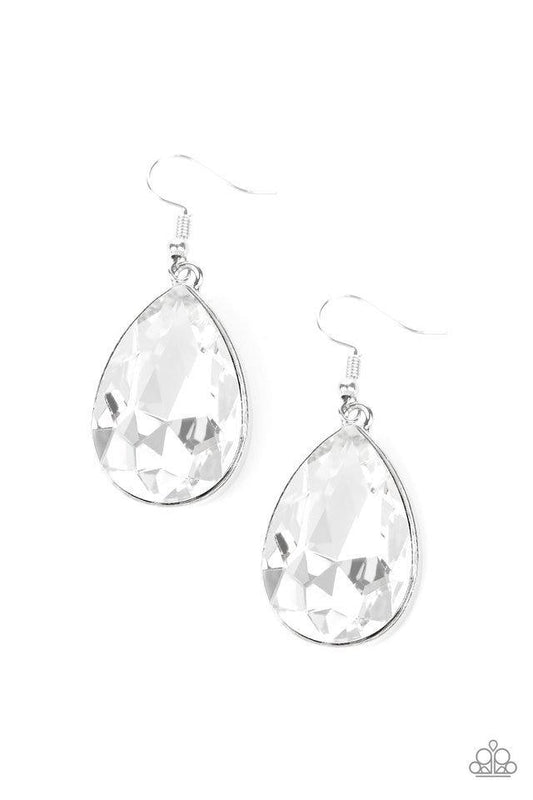 Paparazzi Earring ~ Limo Ride - White