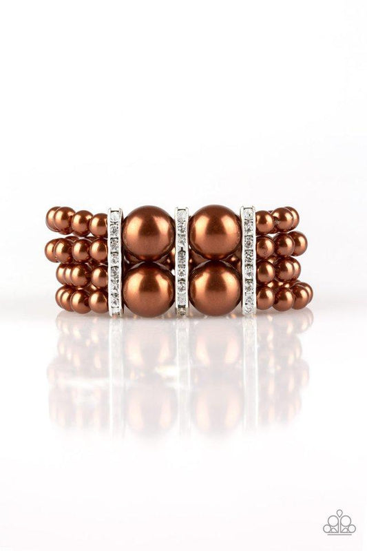 Paparazzi Bracelet ~ Romance Remix - Brown