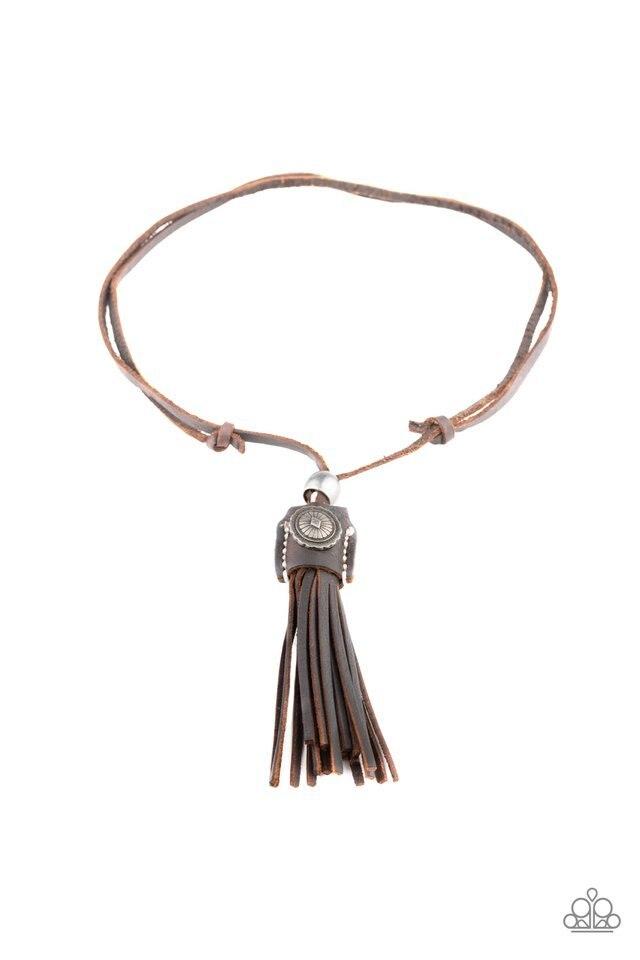 Paparazzi Necklace ~ Old Town Road - Brown