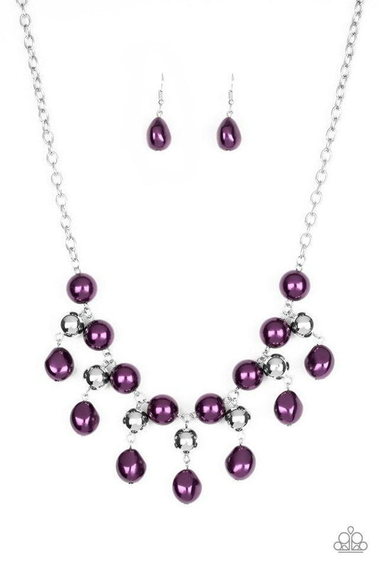 Paparazzi Necklace ~ Queen Of The Gala - Purple