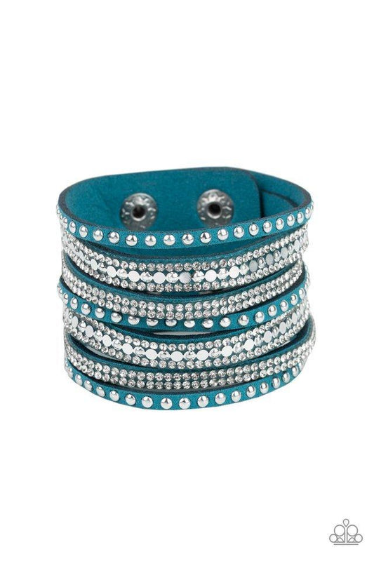 Paparazzi Bracelet ~ All Hustle and Hairspray - Blue