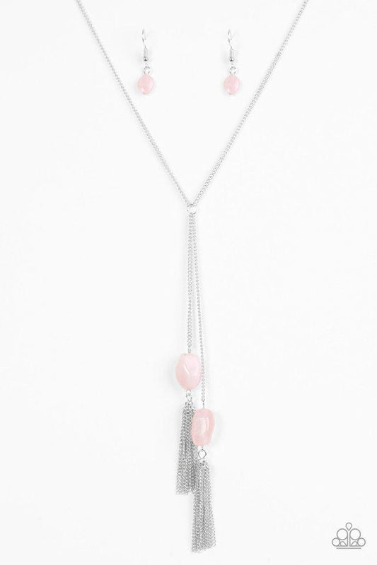 Paparazzi Necklace - GLOW Your Roll - Pink