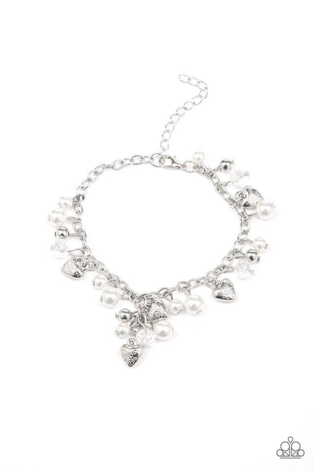 Paparazzi Bracelet ~ Heart Haven - White – Paparazzi Jewelry | Online ...