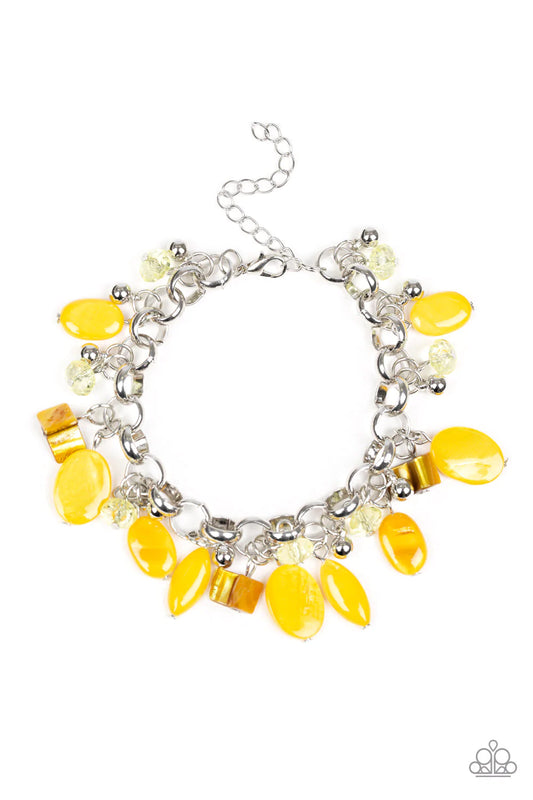 Paparazzi Bracelet ~ Seashore Sailing - Yellow