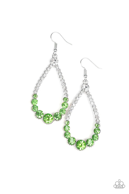 Paparazzi Earring ~ Token Twinkle - Green