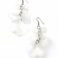 Paparazzi Earring ~ Fragile Florals - White