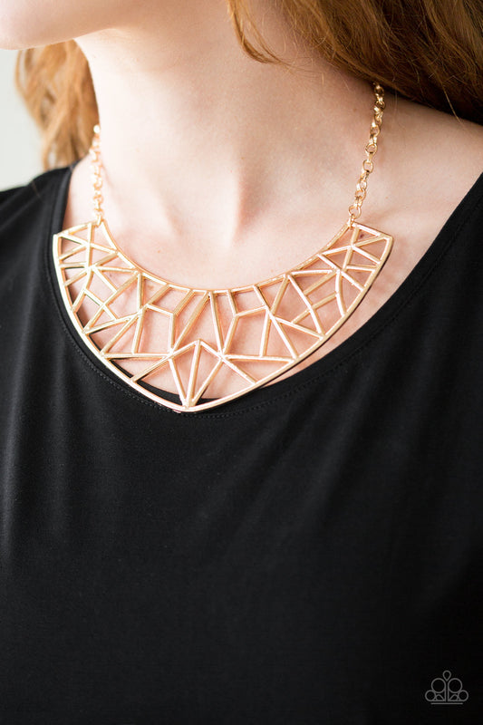 Collar Paparazzi ~ Strike While HAUTE - Oro