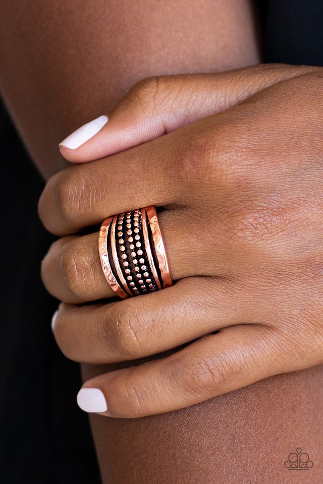 Paparazzi Ring ~ Trailblazin Trails - Copper