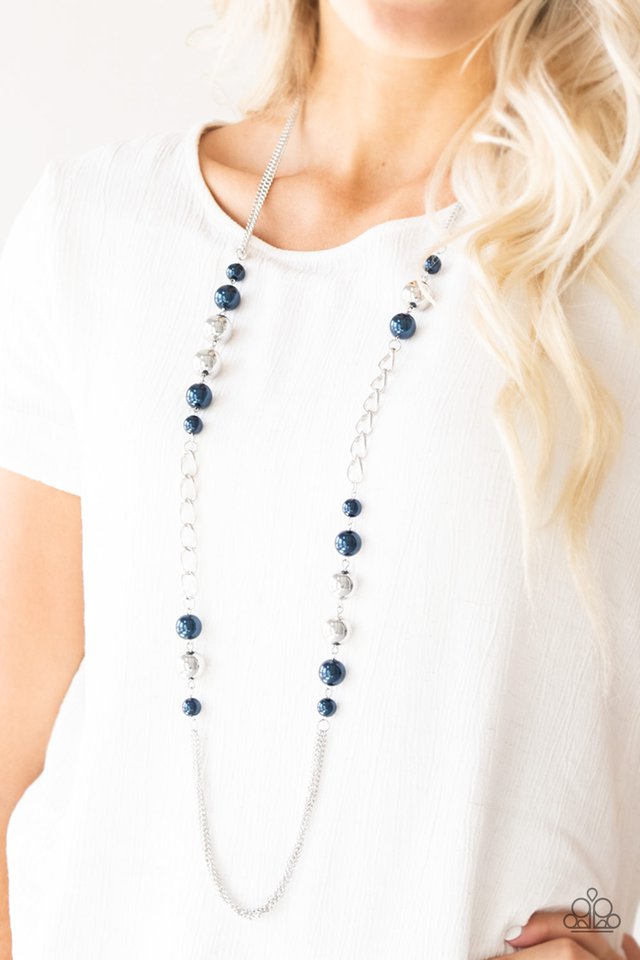 Paparazzi Necklace ~ Uptown Talker - Blue